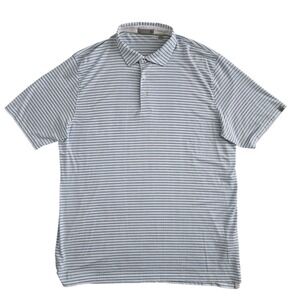 Tasc (Mens XL) Performance Shirt Striped Golf Polo‎ Short Sleeve Polyester Blend